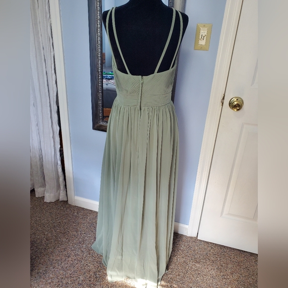 Sage Green Floor Length Gown - Picture 3 of 5
